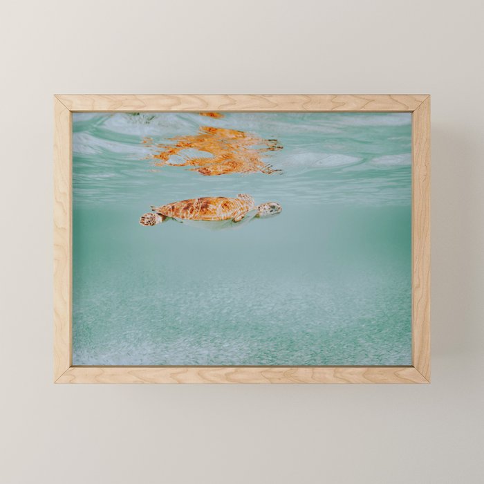 sea turtle ii Mini Art Print Gallery Image 1