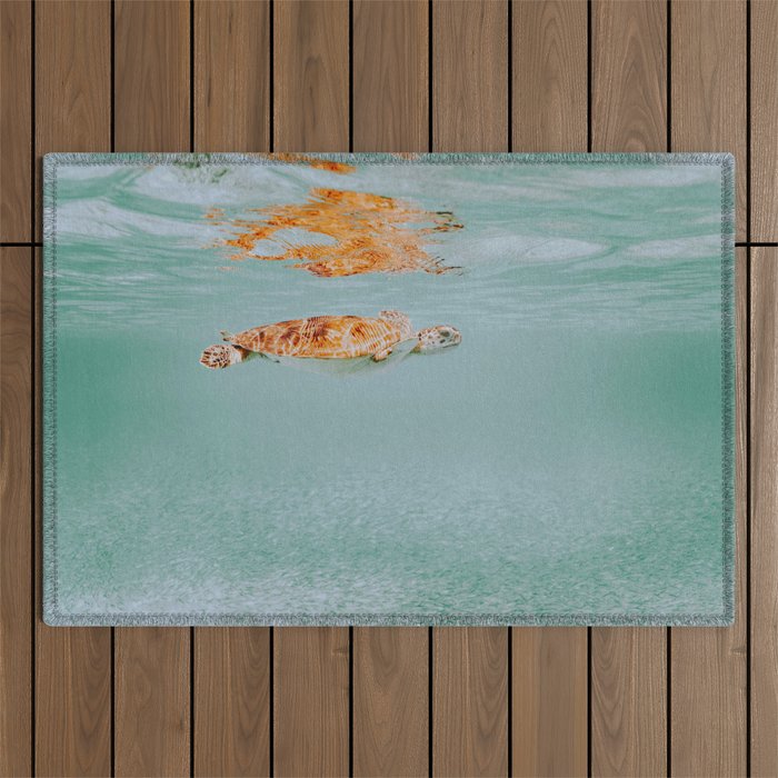 sea turtle ii Outdoor Rug Gallery Image 1