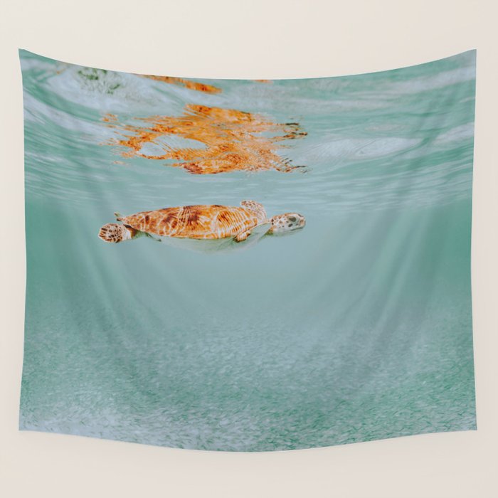 sea turtle ii Wall Tapestry Gallery Image 4