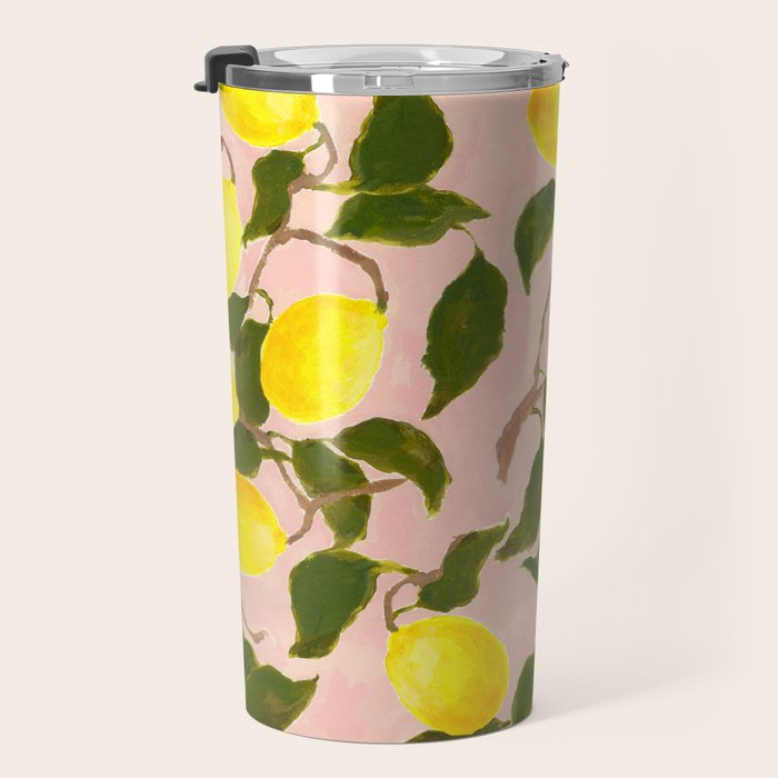 Summer Harvest Lemon Travel Mug Gallery Image 3