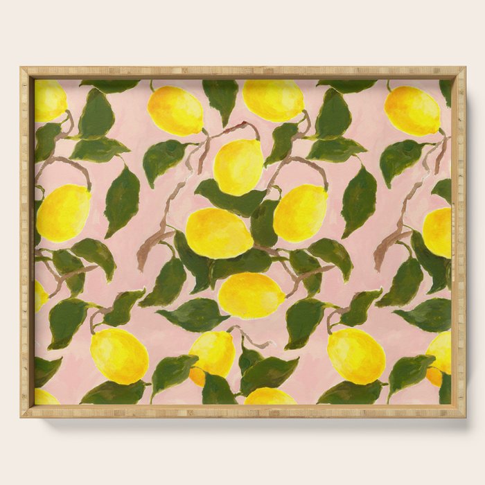 Summer Harvest Lemon Serving Tray Gallery Image 1