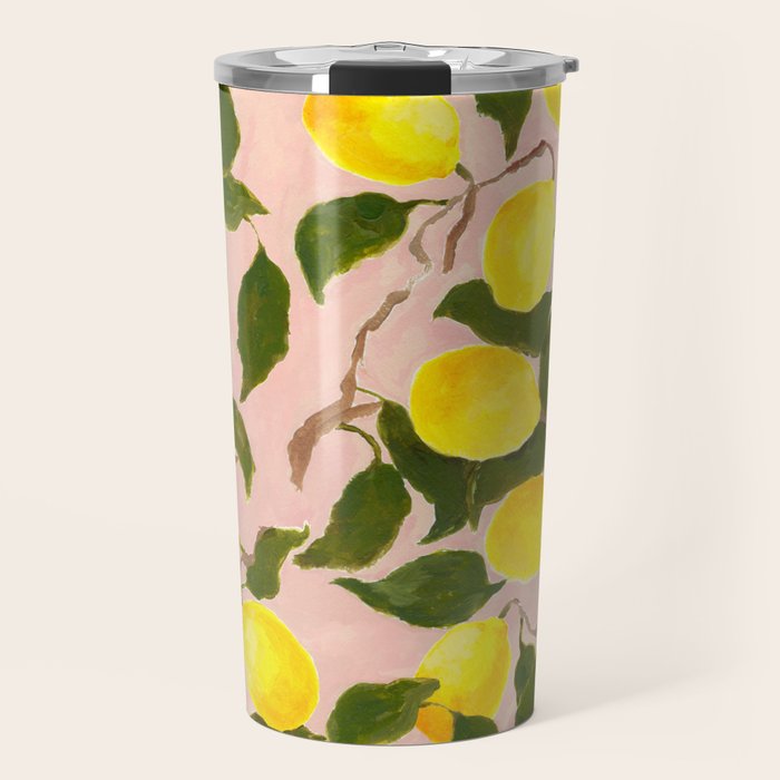 Summer Harvest Lemon Travel Mug Gallery Image 1