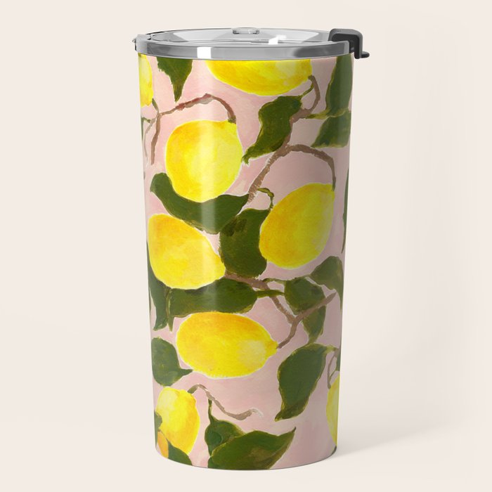 Summer Harvest Lemon Travel Mug Gallery Image 2