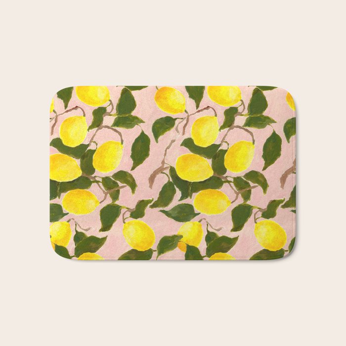 Summer Harvest Lemon Bath Mat Gallery Image 1
