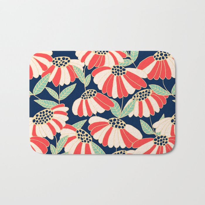 Botany pattern Bath Mat Gallery Image 1