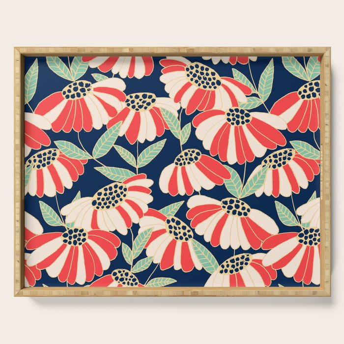 Botany pattern Serving Tray Gallery Image 1