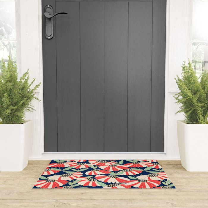 Botany pattern Welcome Mat Gallery Image 3