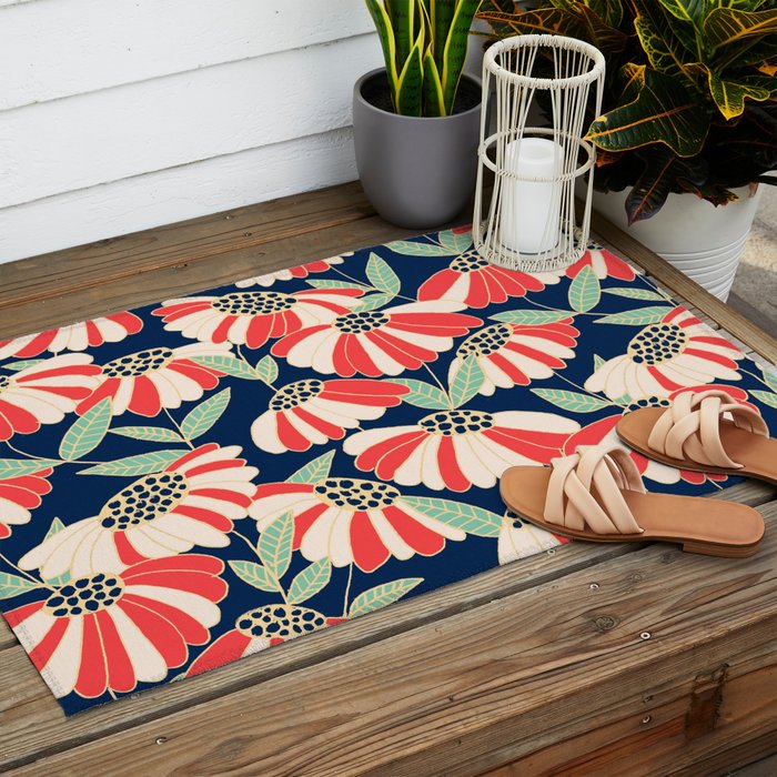 Botany pattern Outdoor Rug Gallery Image 2