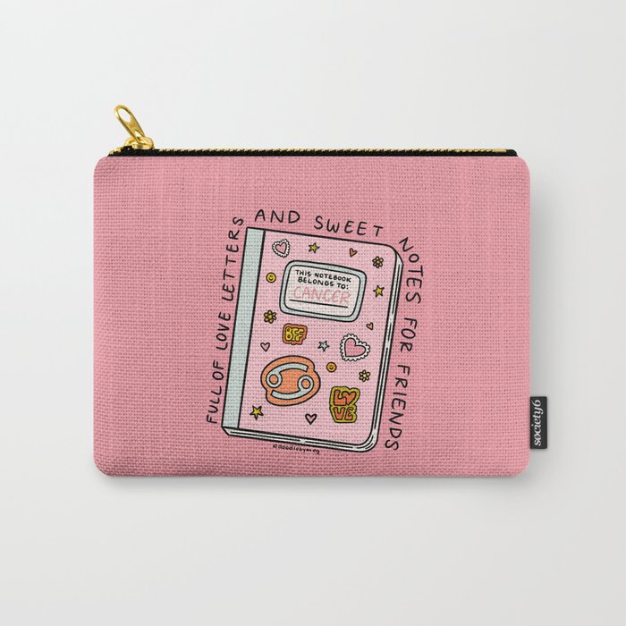 Cancer Zodiac Notebook Carry All Pouch Gallery Image 1