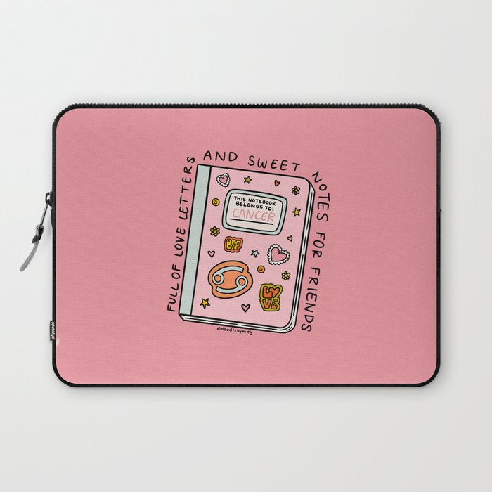 Cancer Zodiac Notebook Laptop Sleeve Gallery Image 1