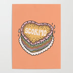 Scorpio Heart Cake Poster Gallery Image 4