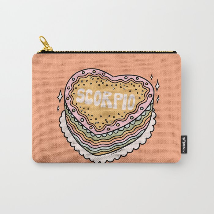 Scorpio Heart Cake Carry All Pouch Gallery Image 1