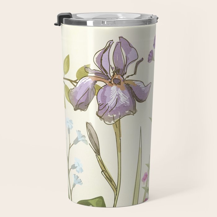 Little Blooming Wildflowers Travel Mug Gallery Image 3