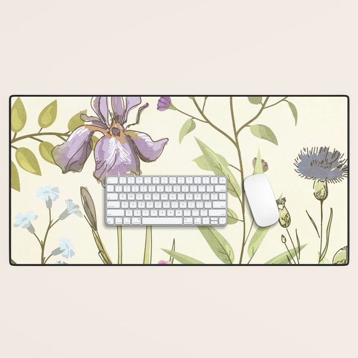 Little Blooming Wildflowers Desk Mat Gallery Image 1