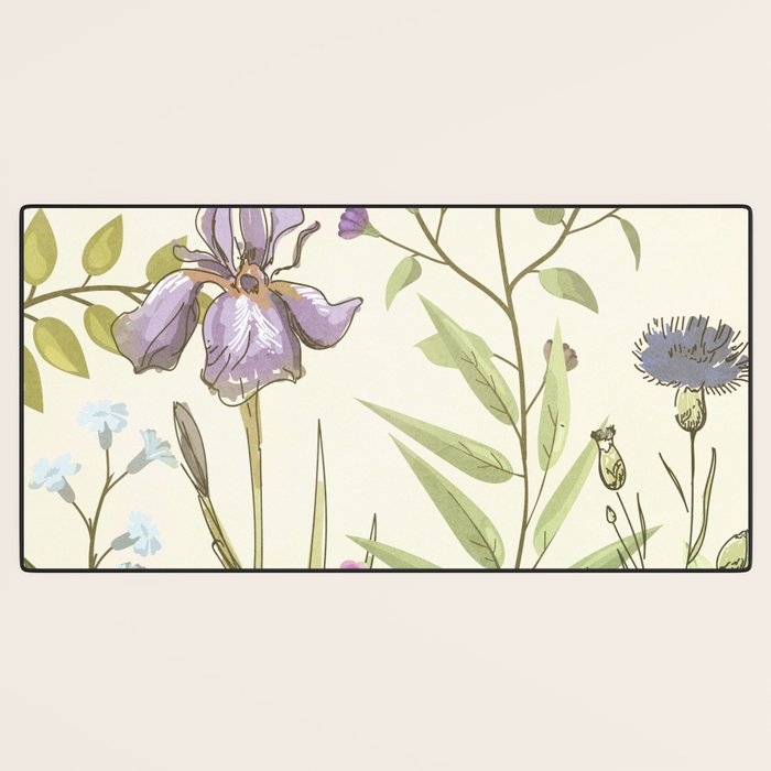 Little Blooming Wildflowers Desk Mat Gallery Image 3