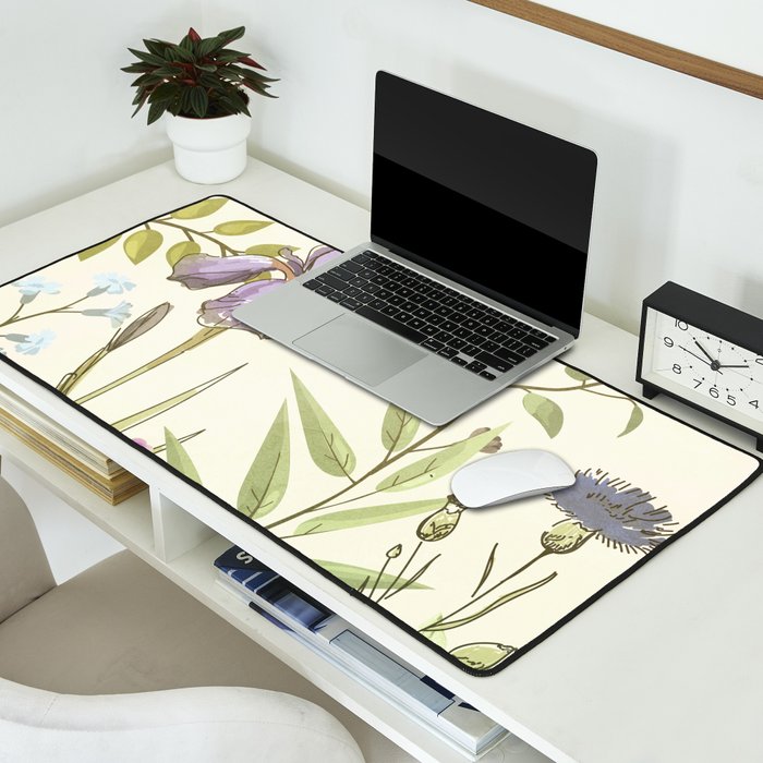 Little Blooming Wildflowers Desk Mat Gallery Image 2