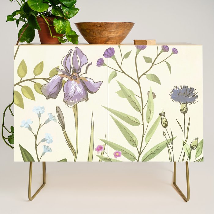Little Blooming Wildflowers Credenza Gallery Image 1