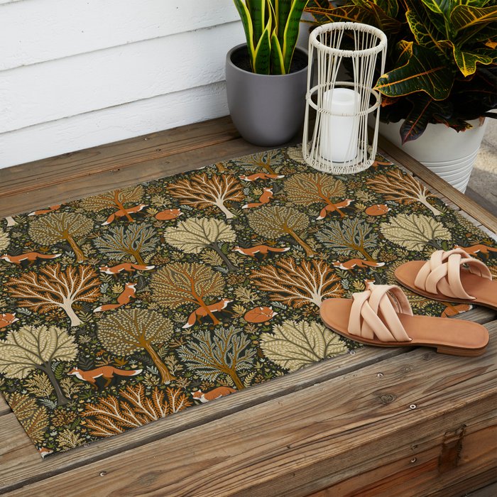 Woodland Fox Outdoor Rug Gallery Image 2