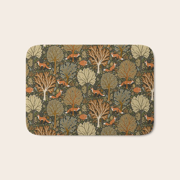 Woodland Fox Bath Mat Gallery Image 1