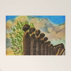 African American Masterpiece 'Lift Up Every Voice & Sing' based on the sculpture by Augusta Savage Welcome Mat Gallery Image 1