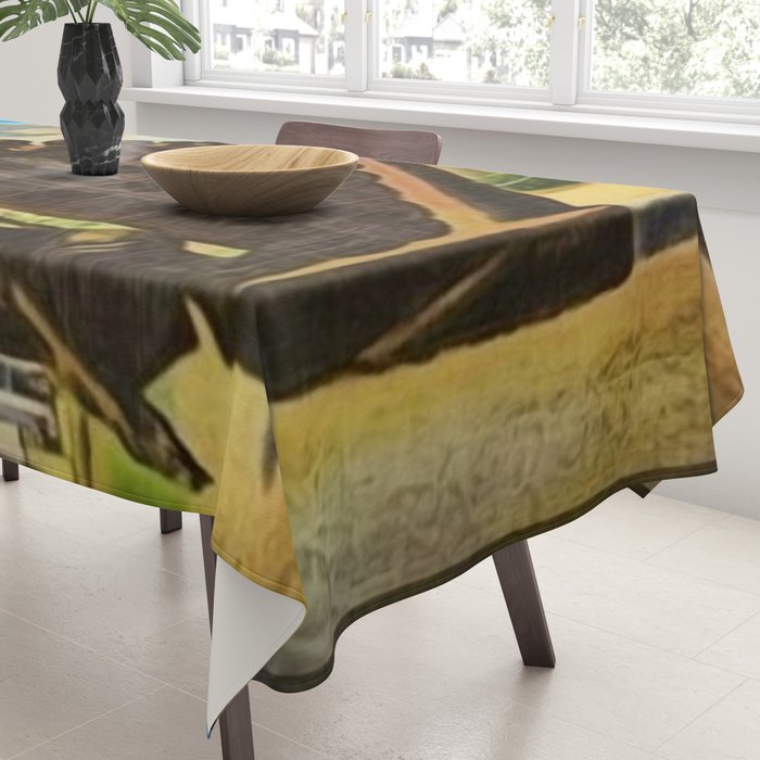 African American Masterpiece 'Lift Up Every Voice & Sing' based on the sculpture by Augusta Savage Tablecloth Gallery Image 3