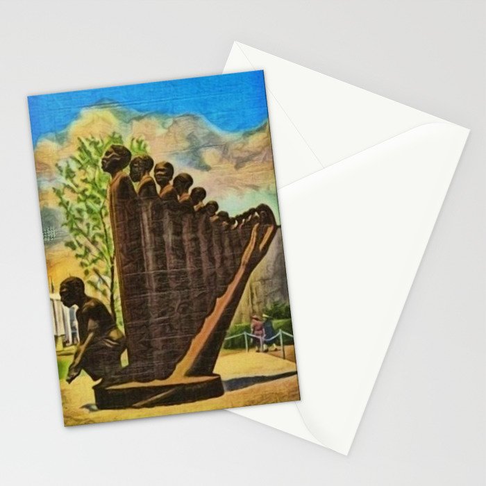 African American Masterpiece 'Lift Up Every Voice & Sing' based on the sculpture by Augusta Savage Stationery Card Gallery Image 2