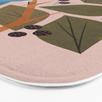 Blue Jay And Berries Bath Mat Gallery Image 3