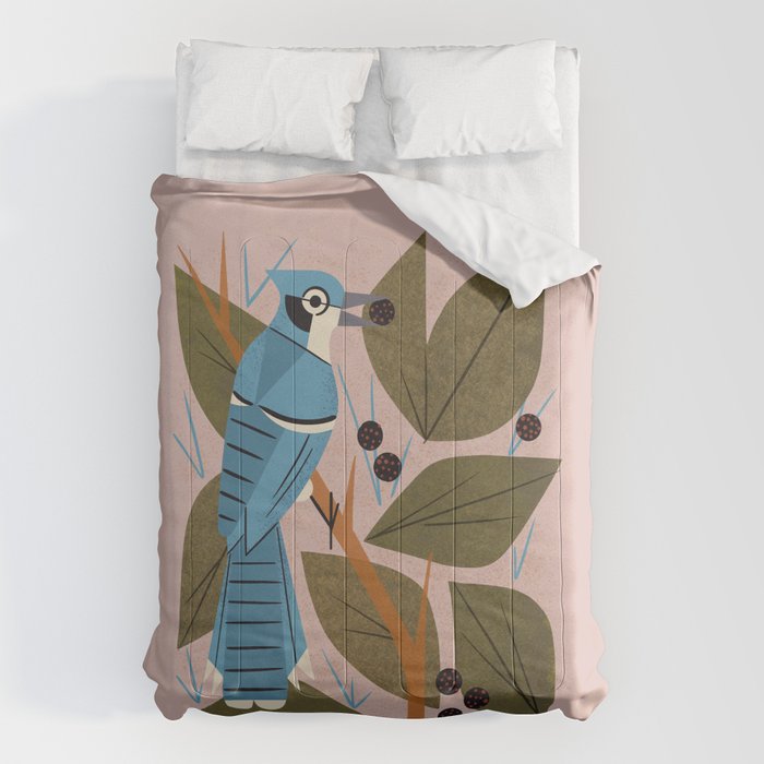 Blue Jay And Berries Comforter Gallery Image 6