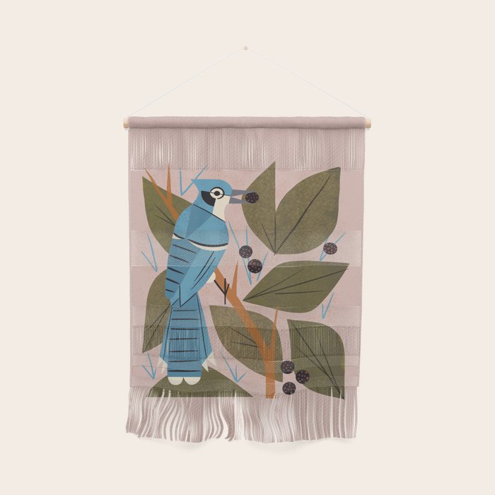 Blue Jay And Berries Wall Hanging Gallery Image 1