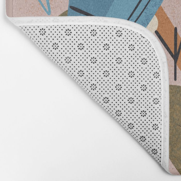 Blue Jay And Berries Bath Mat Gallery Image 2