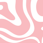 Modern Retro Liquid Swirl Abstract Pattern in Soft Pink Blush and White Coffee Mug Gallery Image 2