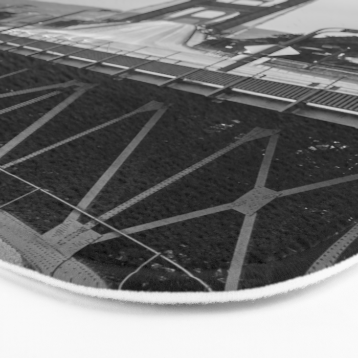 Golden Gate Bridge Black And White Bath Mat Gallery Image 3