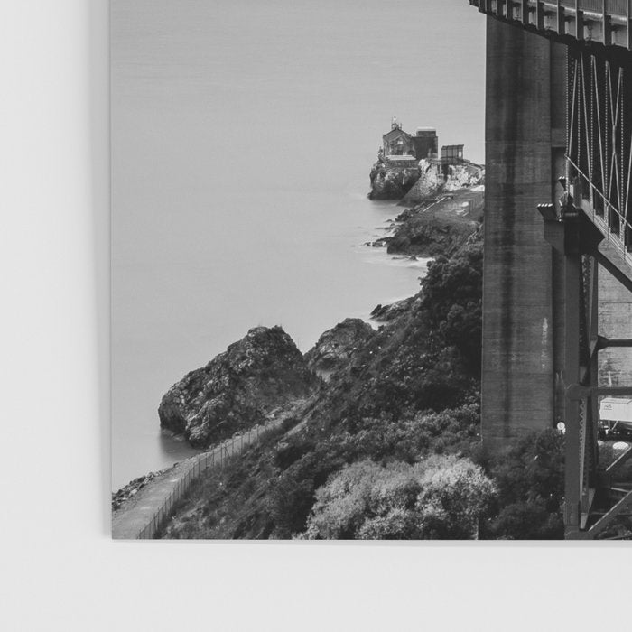 Golden Gate Bridge Black And White Poster Gallery Image 3