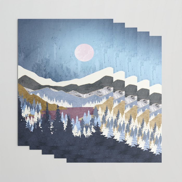 Blueberry Sky Wrapping Paper Gallery Image 3