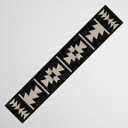 Southwestern Pattern 129 Black and Linen Table Runner Gallery Image 3