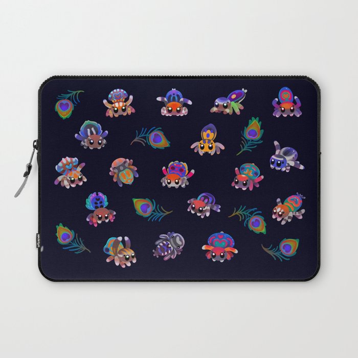 Peacock spider Laptop Sleeve Gallery Image 1