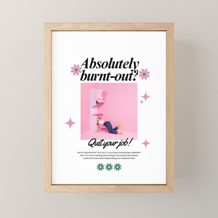 Absolutely burnt-out? Mini Art Print Gallery Image 1