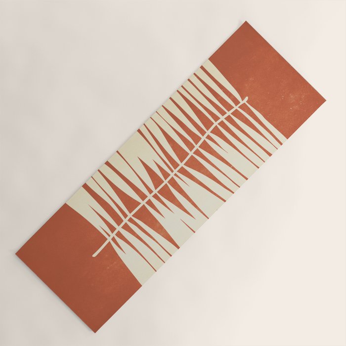 Rust Fern Yoga Mat Gallery Image 1