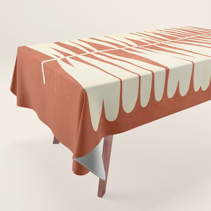 Rust Fern Tablecloth Gallery Image 1