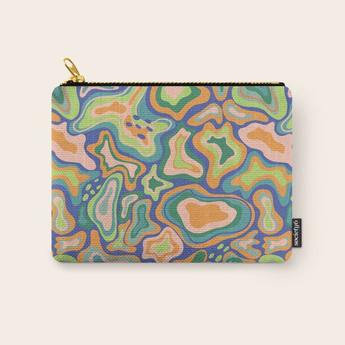 Splish splash green Carry All Pouch Gallery Image 1