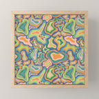 Splish splash green Mini Art Print Gallery Image 1