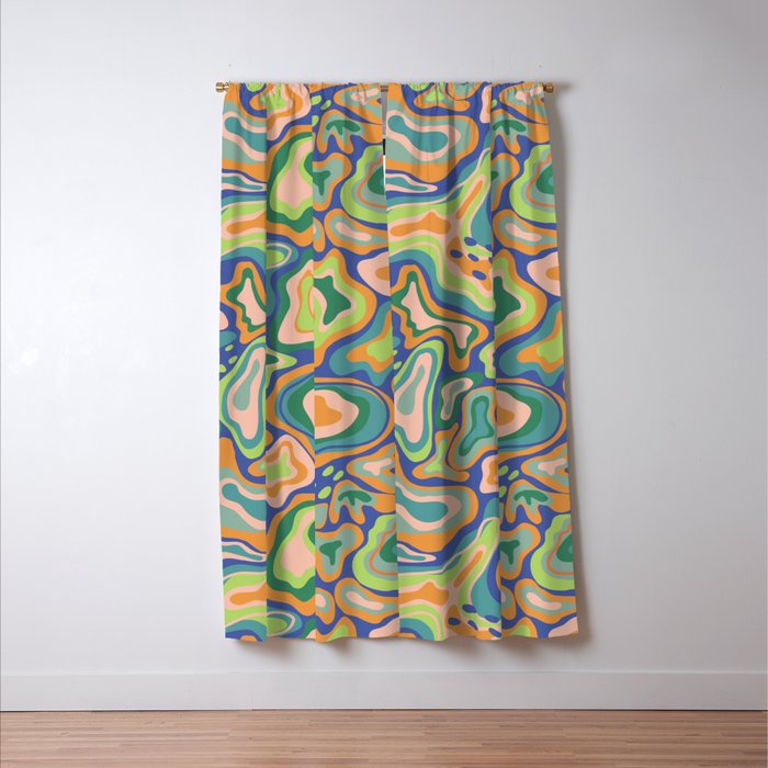 Splish splash green Window Curtain Gallery Image 3