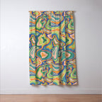 Splish splash green Window Curtain Gallery Image 3
