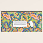 Splish splash green Desk Mat Gallery Image 1