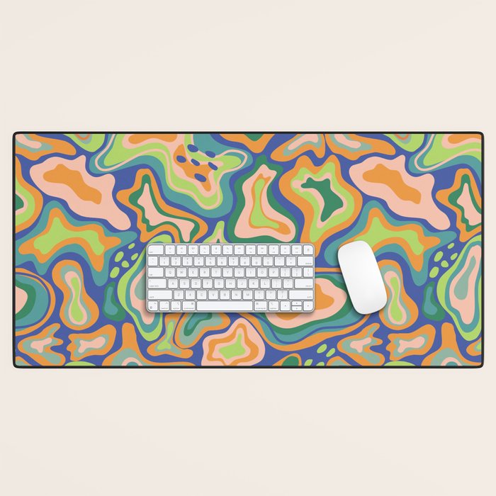 Splish splash green Desk Mat Gallery Image 1