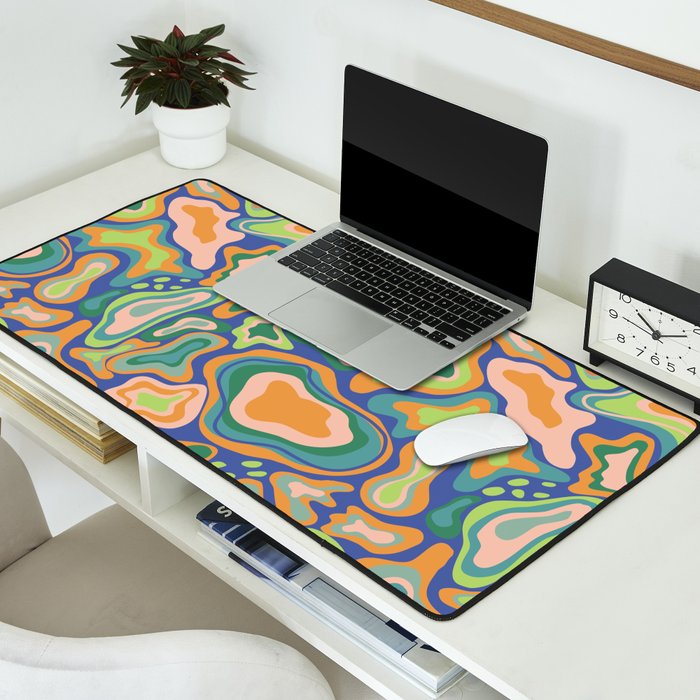 Splish splash green Desk Mat Gallery Image 2