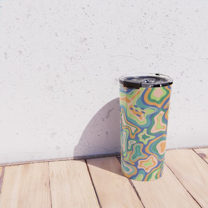 Splish splash green Travel Mug Gallery Image 4