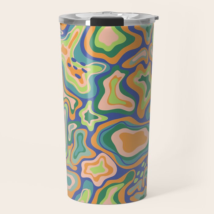 Splish splash green Travel Mug Gallery Image 1