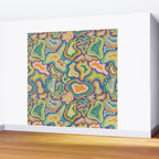 Splish splash green Wall Mural Gallery Image 2