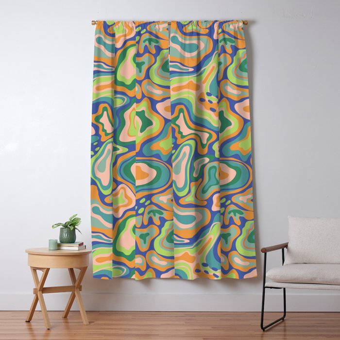 Splish splash green Window Curtain Gallery Image 5